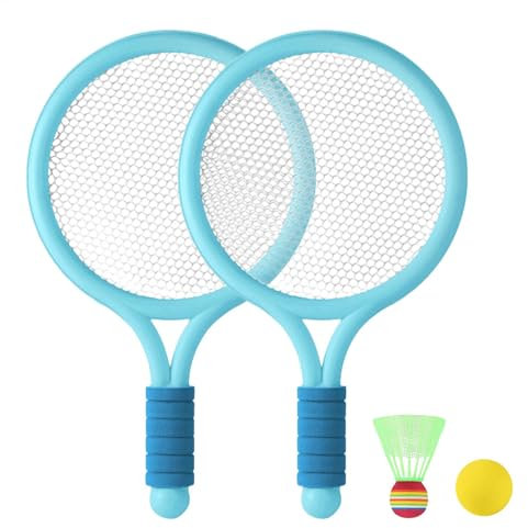 Kinder-Badminton-Set,Kinder-Badmintonschläger | Sport-Badmintonschläger-Set für die Familie | Double People Sports Tennisballspiel für den Hinterhof