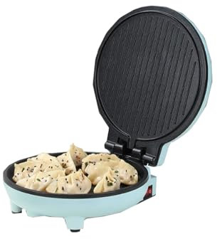 OZMDXKJ Four à Pizza D'IntéRieur, Four à Pizza éLectrique Portable D'IntéRieur, 800 W, Machine à Pizza De Comptoir avec Plaques De Cuisson AntiadhéSives pour La Maison, pour PréParer des Pizzas