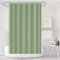 LUKDUNG 180x200 Badevorhang, Duschvorhang Anti-schimmel in Badezimmer, Vorhang für Badewanne Dusche aus Stoff Wasserdicht Waschbar, Waschbar PEVA Shower Curtain mit 12 Duschvorhangringe Grün