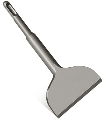 3-inch SDS Plus Chisel, Cranked Angled Bent Tile Removal Chisel for Tile, Laminate Floor, Wall Moldings, Compatible with SDS-Plus Tools (3 Wide ×6.5“ Long)