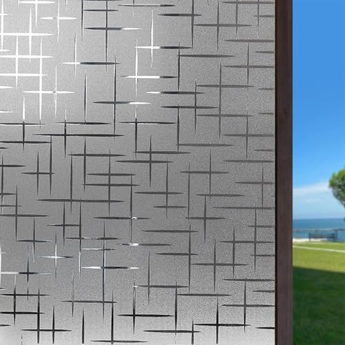 Vinilos para Cristales Opaco 45 x 260 cm Efecto Esmerilado, Anti-UV, Privacidad Total, Fácil de Instalar Vinilo Ventana Estatico para Baño Cocina Oficina, Doji