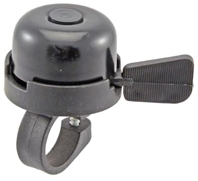 cyclingcolors Timbre de Bicicleta bocina Acero Negro 44 mm