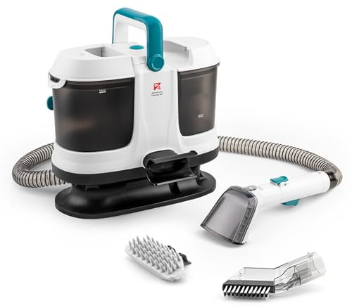 Di4 Aspiroclean Essenza 600, Aspirador de Tapicerías, Potencia 600W, para Líquidos y Sólidos, 15 kPa, Doble Depósito, Accesorios Incluidos, Ideal para Sofás, Alfombras, Tapicerías y Coche