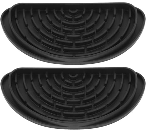 VOSAREA 2 Pezzi Vassoi Antigoccia in Silicone per Frigorifero, Raccoglitore di Gocce D'acqua, Materiale Silicone, Design Pratico per Cucina e Dispenser Acqua