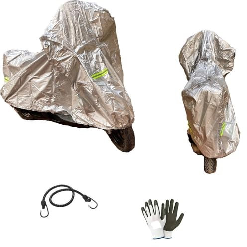 Funda de Moto para Scooter SY 250 R de Nailon Impermeable, antidesgarro, Talla XL, Cobertura para Moto, Scooter, maxiscooter Universal 246 x 105 x 127 cm BLE