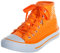 Brandsseller Damen Glitzer Sneaker Pailletten Halbhoch Damenschnürer Damenboots Orange 37