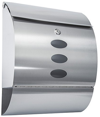 TecTake 800096 Boîte aux Lettres en Acier Inoxydable - diverses modèles au choix - (Typ 400498)