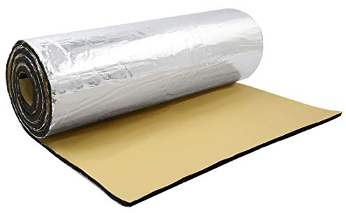 sourcing map Voiture Tapis d'isolation Thermique Insonorisation Capot 5mm 200x100cm 2㎡