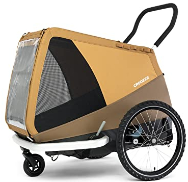 Croozer Unisex – Erwachsene Dog MikkeSundown Yellow Hundeanhänger, Gelb, Einheitsgröße für alle
