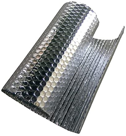 Double Bubble Double Foil Reflective Insulation Self-Adhesive Foil, Thermal and Vapor Barrier for Attics, Lofts, Floors, Sheds, Caravans, Boats, Greenhouses, Pet Homes and Garages ( Size : 1x6m )