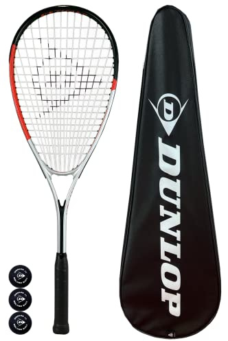 Dunlop Hyper Squash Racket, inc Squash Balls & Full Protective Cover (Various Models) (Hyper X-Lite)