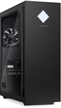 HP OMEN 25L Gaming Desktop Intel Core i7-14700F 16GB DDR5 RAM, 1TB SSD, NVIDIA GeForce RTX 4070 (12 GB), Windows 11 Home, nero con finestra laterale