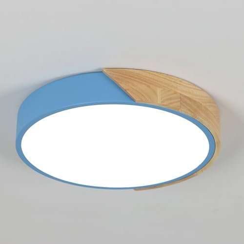 Comely Plafoniera LED a soffitto rotonda, potenza di 24W, 2350LM. Design innovativo e moderno adatto a diversi spazi come camera da letto o soggiorno. Luce bianca fredda 6500K. Diametro 30cm