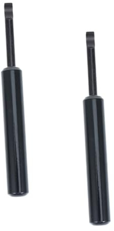 KOMBIUDA Herramienta para Abrir Tapa Trasera de Reloj Mango Negro y Cuchilla de Acero Inoxidable, Kit de 2 Piezas para Reparación Profesional y Uso Diario