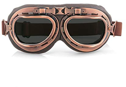 evomosa Occhiali da motocicletta Occhiali da moto antipolvere antivento retrò per occhiali protettivi (B Color)