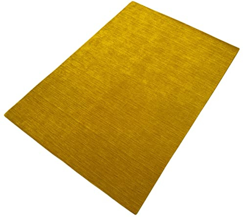 Orientmatta i guld Gabbeh-matta 100% ull Loom handgjord G-630 (200 x 300 cm)