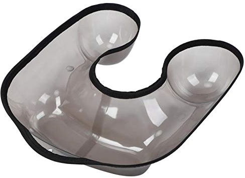 Professional Hairdressing Neck Shoulder Tray, Plastic Perm Solution Tray for Salon Use,Black Dyeing and Perming Tool Model 2