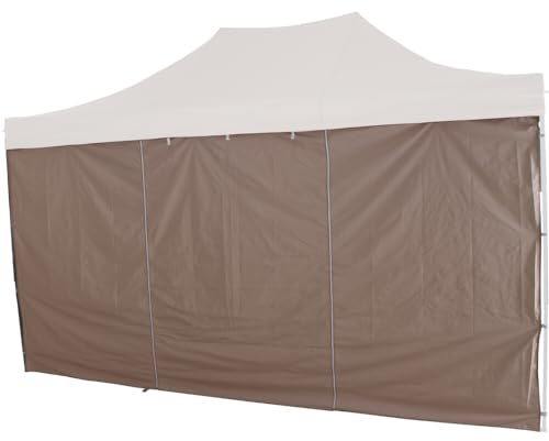 Pavillonseitenteil >Allrounder< in Taupe, 100% Polyester - 300x330x0,1cm (BxHxT)