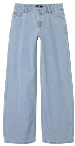 Nlfkizza DNM LW Pantalon Large Noos, Bleu Jeans Clair, 12 Ans