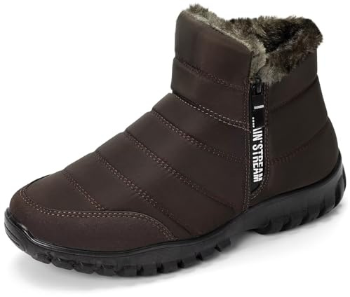CHDDHX Bottes de Hiver Homme Chaud Imperméable Bottes de Neige
