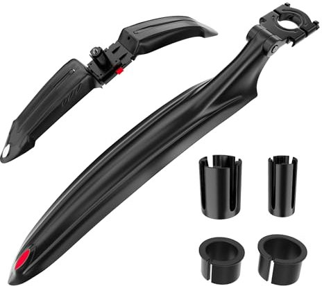 NICEDACK Fahrrad Schutzblech Set, MTB Schutzblech für Vorne Hinten, Erweitern Verdicken Schutzbleche Mountainbike, Fahrrad Spritzschutz, Steckschutzblech, Radschutzbleche für 24-29 Zoll Fahrrad