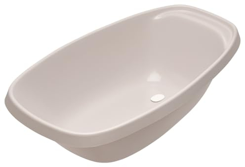 Orthex Badewanne 50 L mit Stöpsel | Grau | | Baby-Bad | BPA-frei | 10-Jahres-Garantie | L90 x W47 x H24 cm