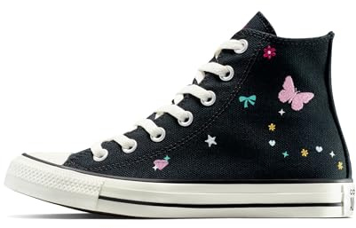 Converse Chuck Taylor All Star Doodles Unisex High Top Sneaker, Black/White, 6 UK