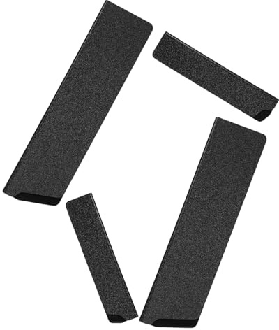 TOYANDONA Fodero per Coltelli da Cucina in Plastica Nera Floccata Set 4 Pezzi 5 8” Protezione Portatile Antigraffio per Lame Chef Custodia Sicura per Bordi per Campeggio e Uso