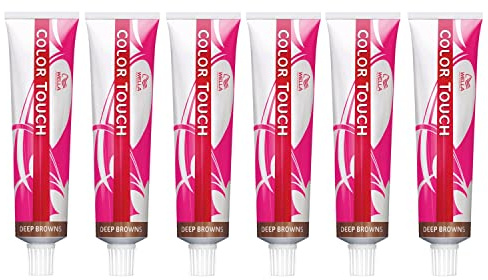 6er Wella Professionals Color Touch 4/0 Mittelbraun 60 ml