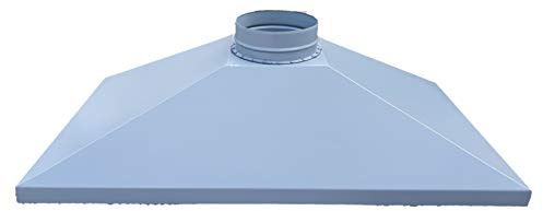 Campana para barbacoa, chimenea chimenea leña horno color gris Dimensiones L 130 x P 70 x H 35 cm