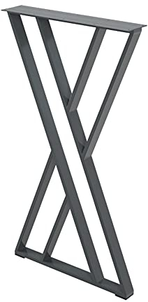 GEREP Tischgestell Tischkufen Kufengestell, für Schrank, Couchtisch, Esstisch, Bodenschutzmatten, Industrielles Design/E / W75×H73cm