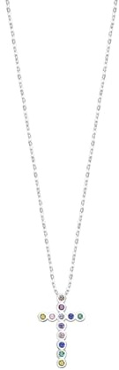 LOTUS SILVER Collar Mujer Plata de Ley 925 - Colgante de Cruz - Acabado Refinado LP3248-1/1 - Collares Mujer - Regalo de Cumpleaños, Aniversario, San Valentín, Madre y más