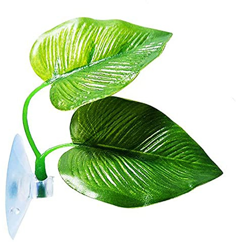 1Pcs Betta Fish Rest Leaf Pad - Aquarium Plants Artificial Hammock for Spawning - Simulation Leaves With Suction Cup - Fish Tank Decorations and Accessories