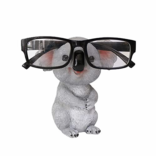 Niedlicher Tier-Brillenhalter, lustiger Koala-Sonnenbrillen-Präsentationsständer, Kunstharz, kreativer Brillenhalter, Regal, Zuhause, Büro, Desktop-Dekoration, Geschenk für Kinder
