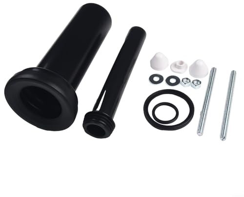 Oniissy Tuyau de raccordement pour réservoir de chasse d'eau Geberit 300 mm de longueur, matériau en caoutchouc, compatible Duofix H112, H98 et H82, raccord de casserole de 90 mm