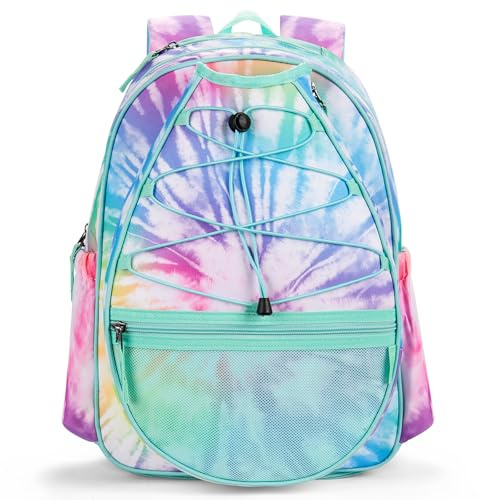 Choco Mocha Zaino da tennis per bambini, borsa da tennis per ragazze, zaino da 16 pollici