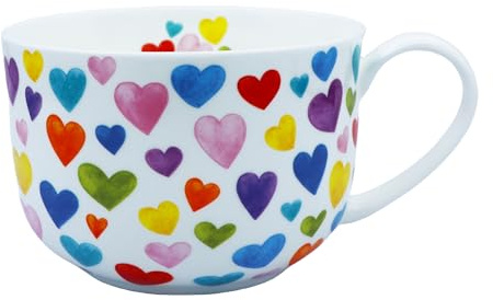LJIMICAORO Large 24oz Coffee Cups Soup Mugs with Handles Traditional Large Cup Large Bone China Coffee Mugs Cup for Soups Cereals