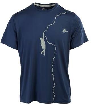 ANDE The Nose T-shirt för män – andningsbar teknisk T-shirt med EXOTHERM®-teknik, Blå, XXL