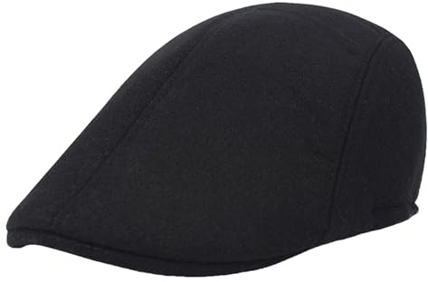 Toumett Flat Cap,Blinders Hat,Boys Flat,Men's Caps,Mens Black Vintage Adjustable Fashion for Golf, Fishing,Shooting,Walking & Hunting,Driving,Leisure Vacation Hats for Men Beret Cabbie Autumn Winter