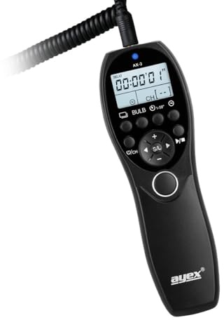 Timer fjärrutlösare AX-3 3,5 mm kompatibel med Fujifilm X-S10 X-E4 X-T200-serien glödlampa fördröjning fokus