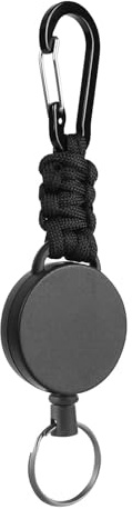 sodeber Llavero de Escalada Mochila Hebilla Cuerda retráctil Mosquetón Llavero Paracord Trenzado para Hombres y Mujeres Llaveros de Paracord Resistentes Equipo de Escalada Aire Porta Llaves portátil