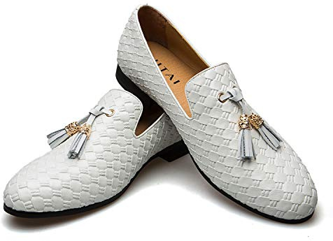 JITAI Mocassins pour Hommes - Chaussures Mocassins Glands en Faux Cuir - Hommes Et Chaussures Décontractées
