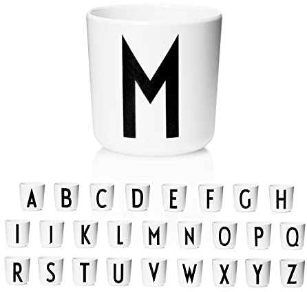 Design Letters Trinkbecher Kinder Eco (A-Z) | Kinderbecher | Geschenke zur Einschulung, Geburtstagsgeschenk | Kindergläser | Trinklernbecher ab 6 Monate | Vorschulkinder Geschenke | Schnabeltasse Baby