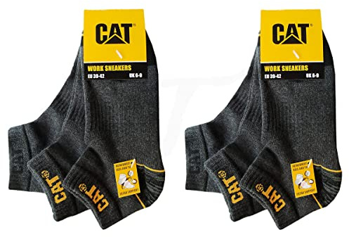 CAT Caterpillar 6 pares de zapatillas de trabajo WORK SNEAKERS de trabajo, calcetines en tallas 39-50