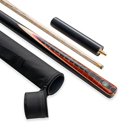 CRICAL Snooker Cue 3/4 Piece Kit with Case Box and Extension 10mm Tip 57 inch