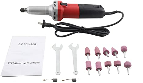 YILIKISS Geradschleifer 750W, 0-27000 U/min Stabschleifer Gradschleifer mit Drehzahlregler,Schleifmaschine mit 14 Zubehör, Spannzange Ø 6mm Wasserdicht Geräuscharm Schleifen Polierens Schneiden