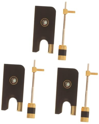 TOYANDONA 3sets Ricambio Per Di Arco Da Violoncello Di Ebano Con Viti Accessorio Pratico Per La Riparazione Del Violoncello Facile Da Installare Ottimo Per Musicisti