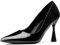 Allegra K Women's Pointed Toe Stiletto Heels Sandal Pumps Black 6 UK/Label Size 8 US