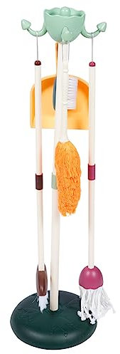 ibasenice 1 Satz Besenreinigungsspielzeug wischmop putzset Reinigungswagen reinigungsset Staubwedel Reinigungsspielzeug Set Kleinkindspielzeug Abs