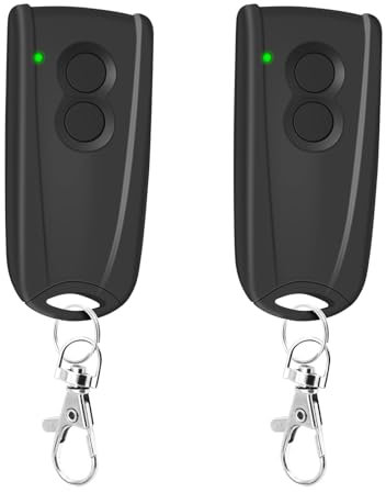 2 Stück Ersatz Handsender für EcoStar RSC2 433, Garagentoröffner Fernbedienung 433,92 Mhz 4 Kanäle Kompatibel mit Hormann EcoStar Liftronic 500/700/800, Portronic D2500/D5000/S4000